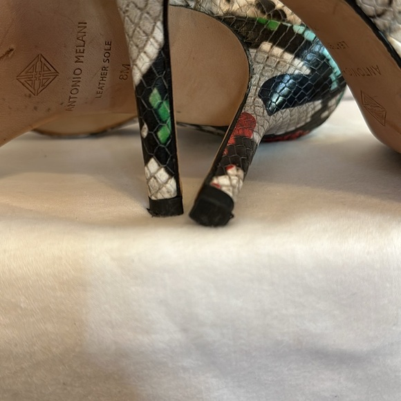 Antonio Melani | Verene | snake print | multicolored | 8 | open toe | heels - Picture 13 of 16